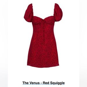 Réalisation par venus dress in red squiggle small